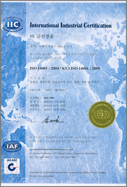 IIC 인증서